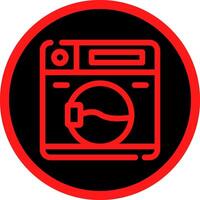 Washing Machine Creative Icon Design vector