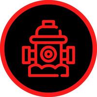 Fire Hydrant Creative Icon Design vector