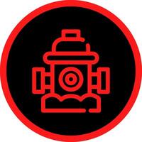 Fire Hydrant Creative Icon Design vector