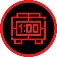Digital Clock Creative Icon Design vector