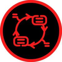 Continuous Cycle Creative Icon Design vector