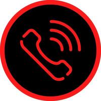 Phone Call Creative Icon Design vector