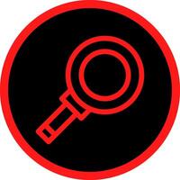 Magnifying Creative Icon Design vector
