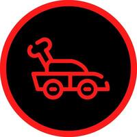 Car Toy Creative Icon Design vector