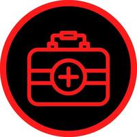 First Aid Kit Creative Icon Design vector