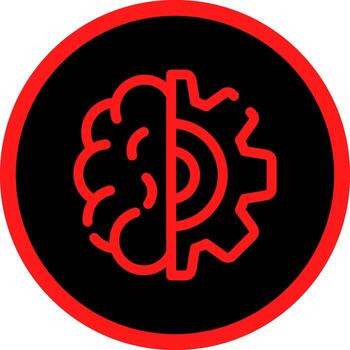 Deep Learning Creative Icon Design vector