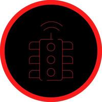 Smart Traffic Light Creative Icon Design vector