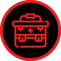 First Aid Kit Creative Icon Design vector