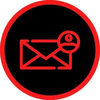 Contact Email Creative Icon Design vector