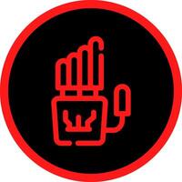 Robot Hand Creative Icon Design vector