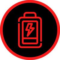 Low Battery Creative Icon Design vector