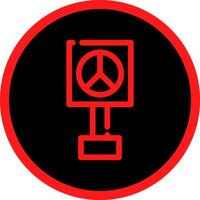 Peace Sign Creative Icon Design vector