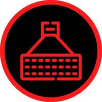 Laser Keyboard Creative Icon Design vector