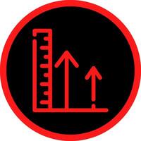 Height Creative Icon Design vector