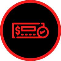 Cheque Deposit Creative Icon Design vector