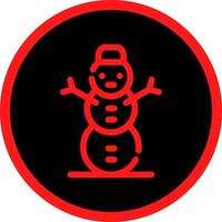 Snowman Creative Icon Design vector