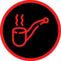 Pipe Cigar Creative Icon Design vector