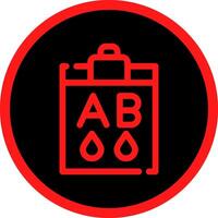 Blood Type Ab Creative Icon Design vector