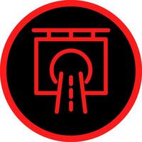 Tunnel Creative Icon Design vector