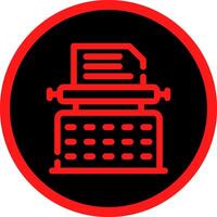 Typewriter Creative Icon Design vector