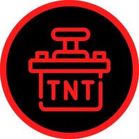 diseño de icono creativo tnt vector