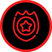 Police Badge Creative Icon Design vector