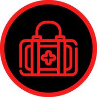 First Aid Kit Creative Icon Design vector