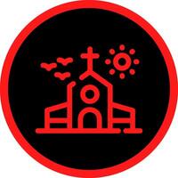 diseño de icono creativo de iglesia vector