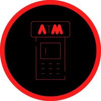 ATM Machine Creative Icon Design vector