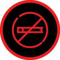 No Smoking Creative Icon Design vector