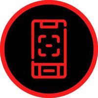 Line Red Gradient Circle Design vector