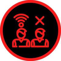 Digital Divide Creative Icon Design vector