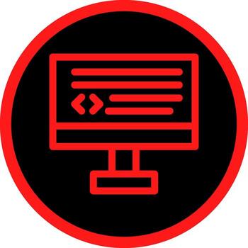 diseño de icono creativo de codificación vector