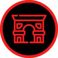 Arc De Triomphe Creative Icon Design vector