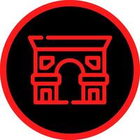 diseño de icono creativo de arc de triomphe vector