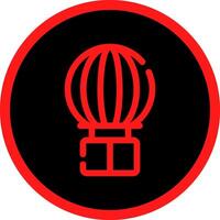 Hot Air Balloon Creative Icon Design vector