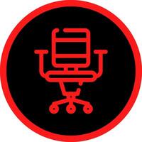 Office Chair Creative Icon Design vector