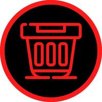 Dumpster Creative Icon Design vector