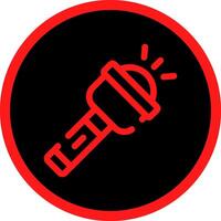 Line Red Gradient Circle Design vector