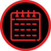 Line Red Gradient Circle Design vector