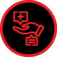 Blood Donation Creative Icon Design vector