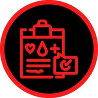 Medical Record Creative Icon Design vector