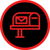 Mail Box Creative Icon Design vector