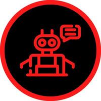 Chatbot Creative Icon Design vector