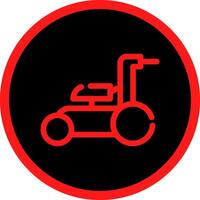 Lawnmower Creative Icon Design vector