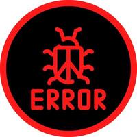 diseño de icono creativo de error vector