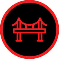 Bridge Creative Icon Design vector