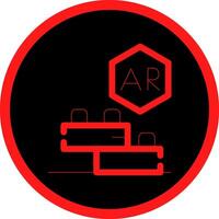 Ar Building Blocks Creative Icon Design vector
