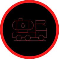 Tanker Truck Creative Icon Design vector
