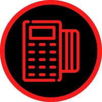 Pos Terminal Creative Icon Design vector